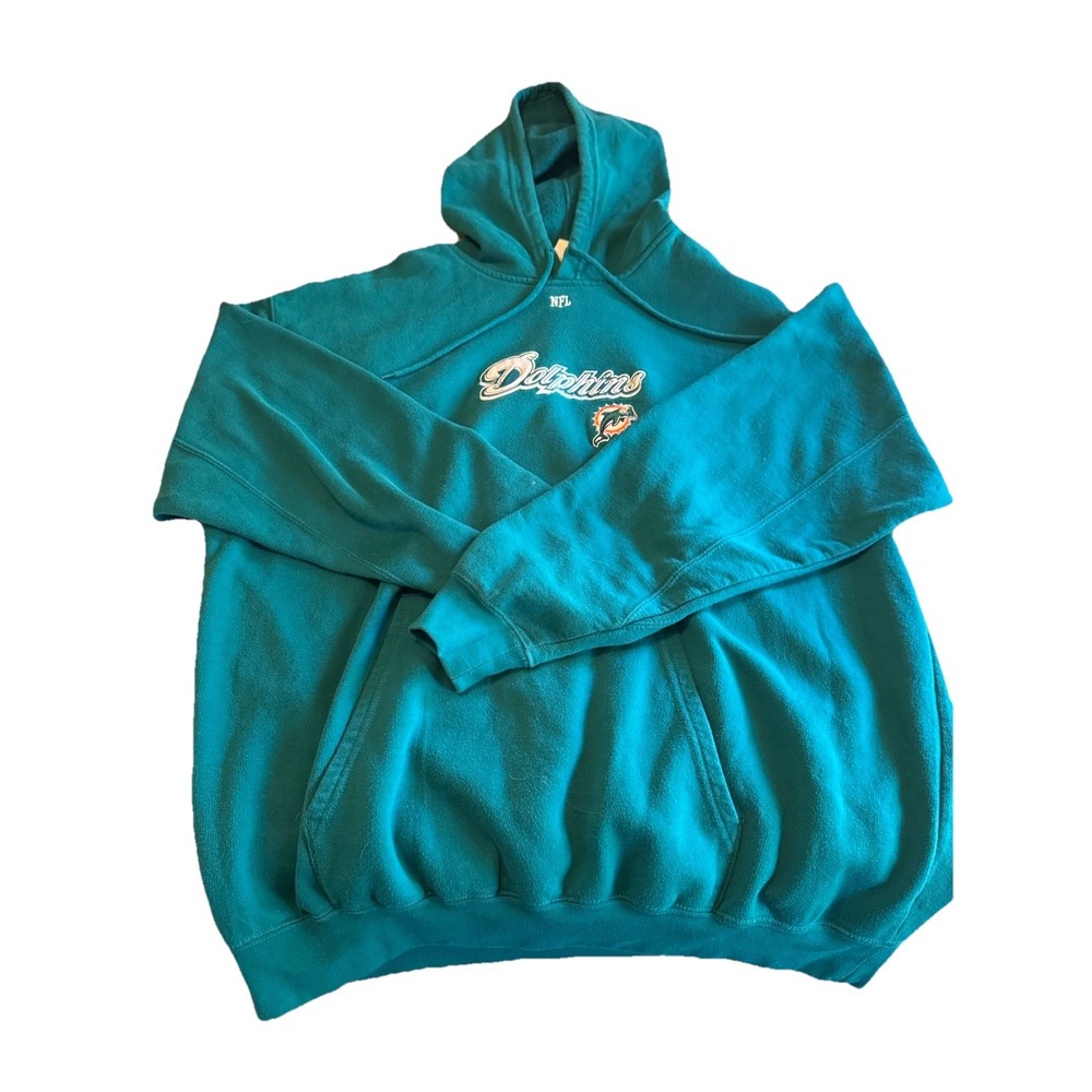 Miami Dolphins Men's Retro Hoodie Preowned  XL